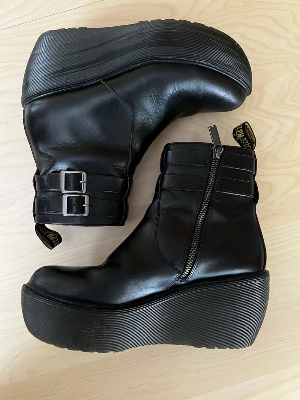 Dr Martens RARE VINTAGE Caitlin 2-Strap Ankle Boot Platform 90s Great Condition